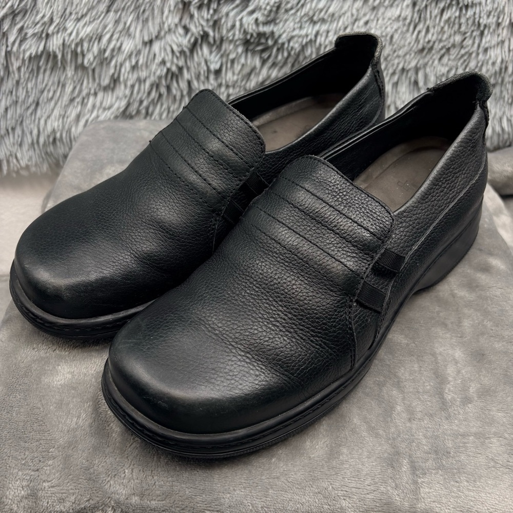Dansko Loafers Womens 9-9.5 EUR 40 Black Leather Slip On Comfort Work Shoes